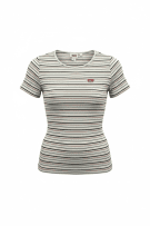 LEVI'S T-SHIRT CASUAL ΛΟΓΟΤΥΠΟ RED TAB ΡΙΓΕ ΓΥΝΑΙΚΕΙΟ XXS-XS