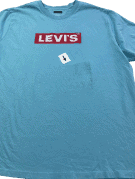 LEVIS T SHIRT GRAPHIC ΓΑΛΑΖΙΟ ΑΝΤΡΙΚΟ PRE OWNED XL