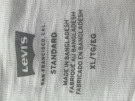 LEVIS POCKET T SHIRT MINIMAL WHITE MEN PRE OWNED XL