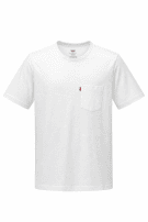 LEVIS POCKET T SHIRT MINIMAL WHITE MEN PRE OWNED XL