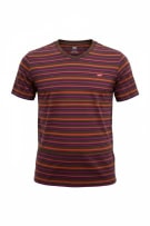 LEVI'S T-SHIRT ΡΙΓΕ ΜΕ LOGO TAB ΚΑΦΕ UNISEX MEDIUM