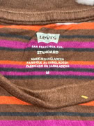 LEVI'S T-SHIRT ΡΙΓΕ ΜΕ LOGO TAB ΚΑΦΕ UNISEX MEDIUM