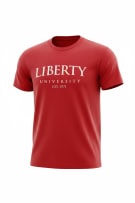 LIBERTY UNIVERSITY T-SHIRT LOGO ΚΟΚΚΙΝΟ UNISEX M