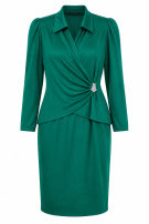 LUISA FRAGNOLI    DRESS GREEN WOMEN PRE OWNED XL