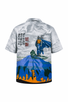 LIONS RICH SHIRT GRAPHIC GRI ANTRIKO PRE OWNED L
