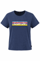 LIU JO GRAPHIC TEE CASUAL BLUE WOMEN PRE OWNED M