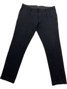 LIU JO UOMO Υφασμάτινο Παντελόνι Smart Casual Logo Μαύρο Ανδρικό XL
