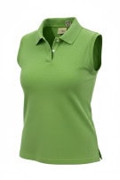 LL BEAN SLEEVELESS POLO CLASSIC GREEN WOMENS PRE OWNED M