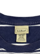 L.L. BEAN T-SHIRT ΡΙΓΕ VINTAGE STYLE ΜΠΛΕ/ΛΕΥΚΟ UNISEX S pre-owned