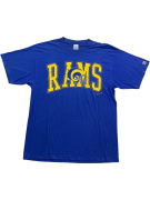 Logo 7 T-Shirt Vintage Los Angeles Rams Print Μπλε Ανδρικό XL