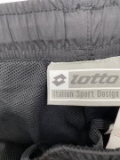 Lotto Track Pants Athletic Logo Black Men’s M