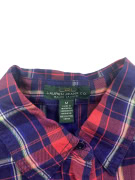 LRL LAUREN JEANS CO RALPH LAUREN Plaid Shirt Classic Logo Blue/Red Women’s M