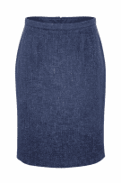 Luisa Spagnoli Φούστα Midi Μπλε Tweed Υφή Γυναικεία XL