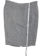 LUISA SPAGNOLI GONNA VINTAGE A RIGHE BIANCO E NERO DA DONNA L