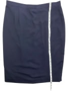 LUISA SPAGNOLI VINTAGE SKIRT LOGO BLUE WOMEN L