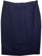 LUISA SPAGNOLI VINTAGE SKIRT LOGO BLUE WOMEN L
