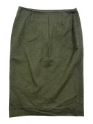 Luisa Spagnoli Khaki Wool Midi Skirt Women’s Size M