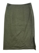 Luisa Spagnoli Khaki Wool Midi Skirt Women’s Size M