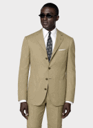 90s MACMILLAN COSTUME MINIMAL BEIGE MEN PRE OWNED L