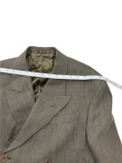 MADE IN ITALY Vintage Σακάκι Double Breasted Μελανζέ Γκρι/Καφέ Ανδρικό M/L