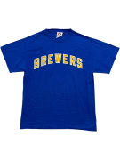 Majestic Brewers T-Shirt Big Logo Μπλε Unisex M