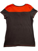 Majestic Cleveland Browns T-Shirt Μαύρο-Πορτοκαλί Γυναικείο L
