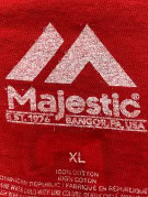 MAJESTIC GRAICAPHIC TEE SPORTSWEAR RED ΑΝΤΡΙΚΟ PRE OWNED XL