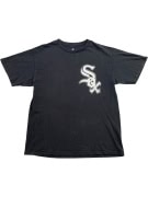 MAJESTIC T-shirt CHICAGO WHITE SOX Λογότυπο Μαύρο UNISEX L pre-owned