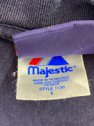 MAJESTIC T-SHIRT NEW YORK YANKEES LOGO ΜΠΛΕ UNISEX L