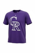 MAJESTIC GRAPHIC TEE SPORTSWEAR PURPLE MENS PRE OWNED L