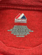 MAJESTIC T SHIRT SPORTSWEAR RED MENS PRE OWNED XL