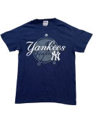 MAJESTIC YANKEES GRAPHIC TEE SPORTSWEAR NAVY ΑΝΤΡΙΚΟ PRE OWNED