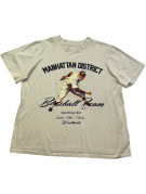 MANHATTAN DISTRICT GRAPHIC TEE CREAM MENS PRE OWNED XL