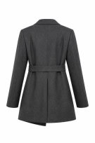 MARC CAIN ΠΑΛΤΟ 90S MINIMAL ΓΚΡΙ ΓΥΝΑΙΚΕΙΟ PRE OWNED XL