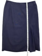 MARELLA PINSTRIPE SKIRT DARK BLUE WOMEN'S S