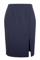 MARELLA PINSTRIPE SKIRT DARK BLUE WOMEN'S S