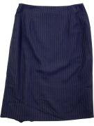 MARELLA PINSTRIPE SKIRT DARK BLUE WOMEN'S S