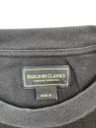 MARLBORO CLASSICS Maglia a maniche lunghe vintage nera da uomo taglia M