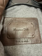 MASSIMO DUTTI Δερμάτινο Μπουφάν Puffer Καφέ Ανδρικό M
