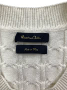 MASSIMO DUTTI ΠΛΕΚΤΗ ΜΠΛΟΥΖΑ CABLE KNIT ΕΚΡΟΥ ΑΝΔΡΙΚΗ M