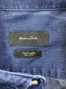 MASSIMO DUTTI ΠΟΥΚΑΜΙΣΟ DENIM VINTAGE STYLE ΜΠΛΕ ΑΝΔΡΙΚΟ L