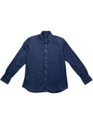 MASSIMO DUTTI ΠΟΥΚΑΜΙΣΟ DENIM VINTAGE STYLE ΜΠΛΕ ΑΝΔΡΙΚΟ L