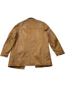 MAURIZIO TROIANO CAPPOTTO IN PELLE CLASSICO CAMMELLO UOMO PRE OWNED M