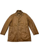 MAURIZIO TROIANO CAPPOTTO IN PELLE CLASSICO CAMMELLO UOMO PRE OWNED M