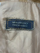 MAURIZIO TROIANO CAPPOTTO IN PELLE CLASSICO CAMMELLO UOMO PRE OWNED M