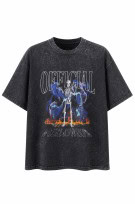 MAWANI GRAPHIC TEE VINTAGE WASHED ΜΑΥΡΟ ΑΝΤΡΙΚΟ PRE OWNED XL