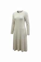 MAX MARA KNITTED MIDI DRESS ECRU WOMEN L