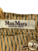 MAX MARA BUTTON-UP SKIRT STRIPED BROWN/BLACK UNISEX L