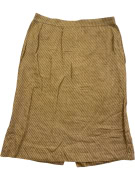 MAX MARA BUTTON-UP SKIRT STRIPED BROWN/BLACK UNISEX L