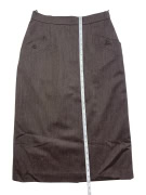 Max Mara Καφέ Μάλλινη Pencil Φούστα Γυναικεία M